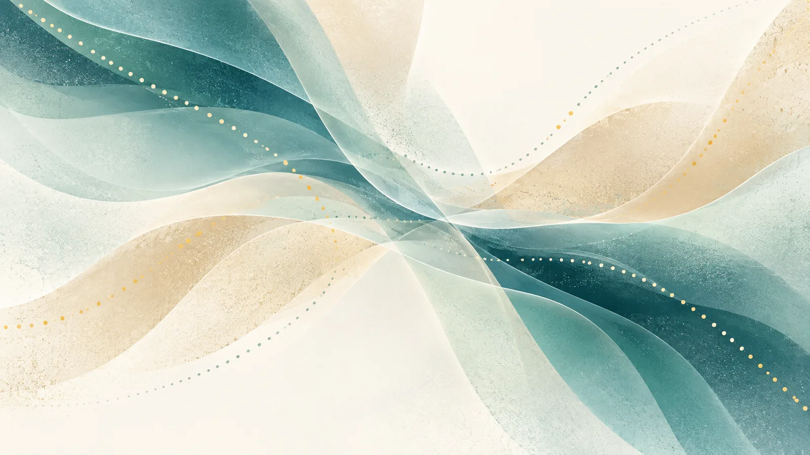 Abstract waves with dotted lines