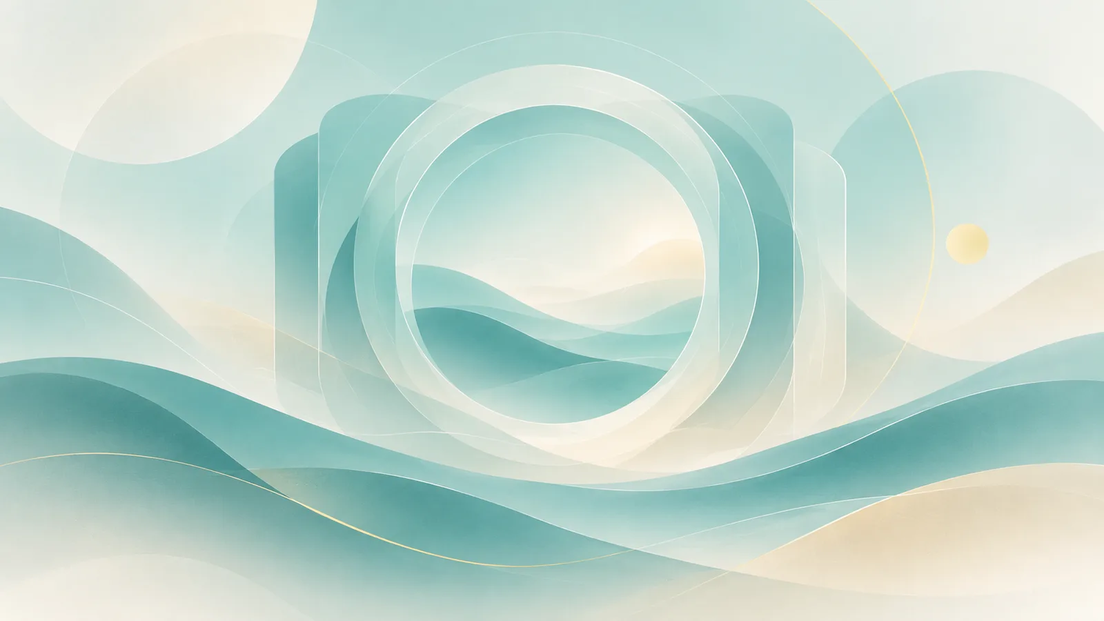 Abstract ring as a portal above waves